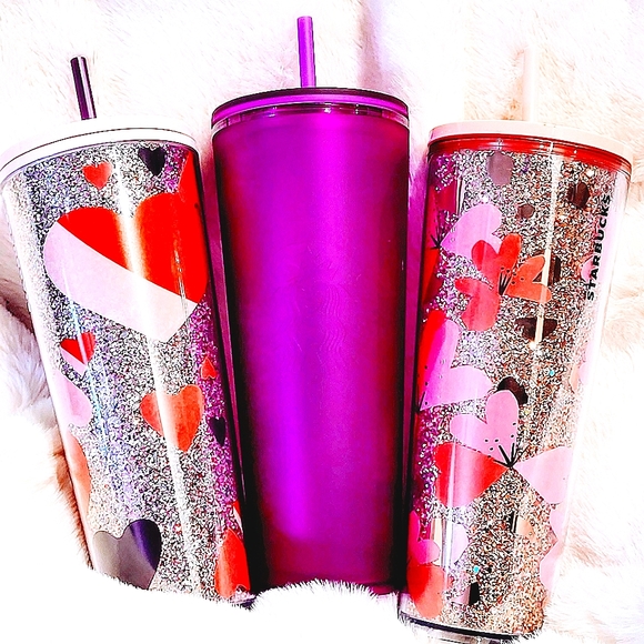 Starbucks Soft Touch Purple x Glitter Valentine's 3pc Bundle deal!